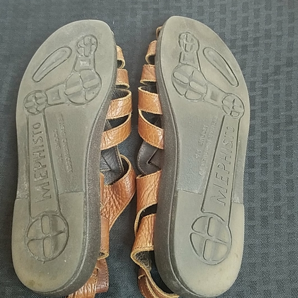 Mephisto Sam Leather Sandals Size US Mens 9 - Picture 7 of 8